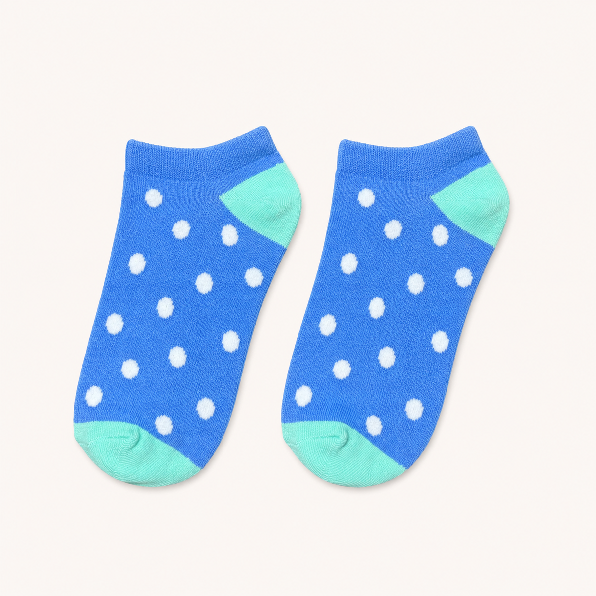 Blue Polka Socks