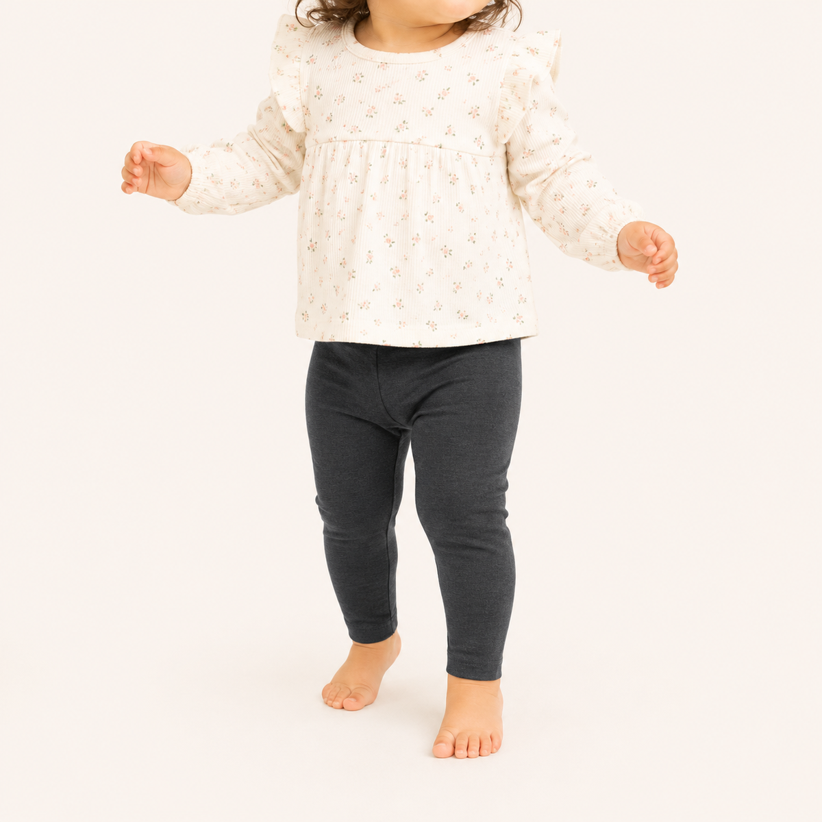 Plain Charcoal Grey Leggings