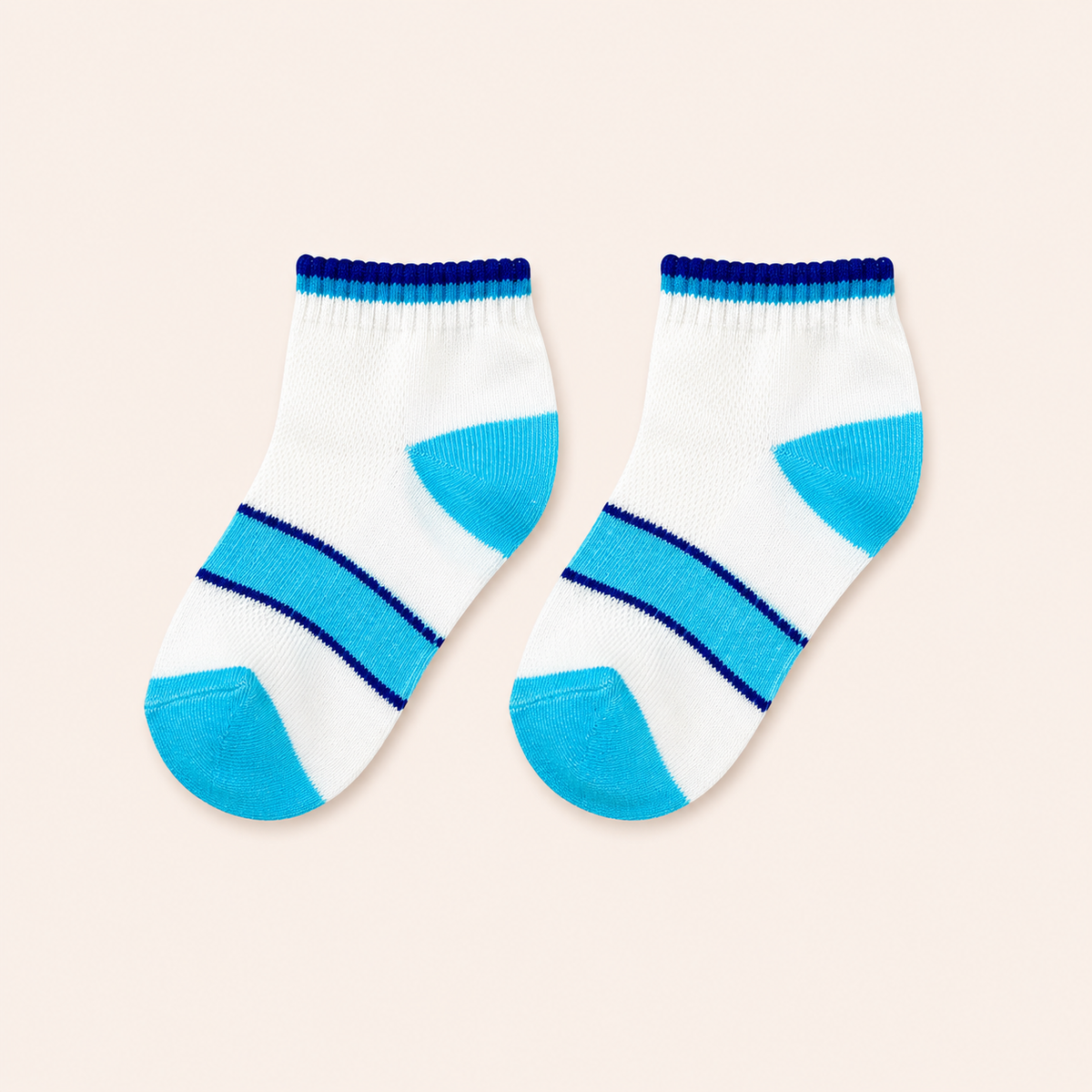 Blue White Socks