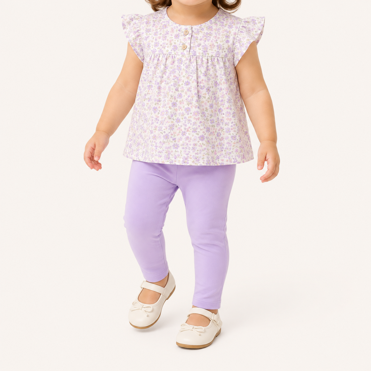Plain Light Purple Leggings