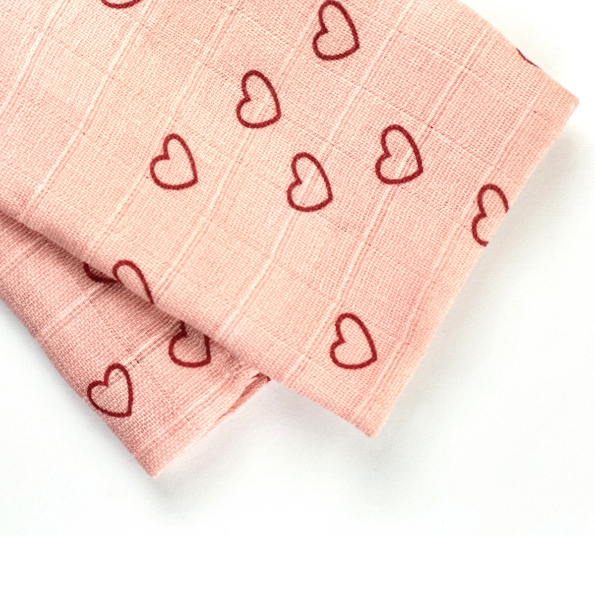 Pink Heart Baby Wrap Sheet