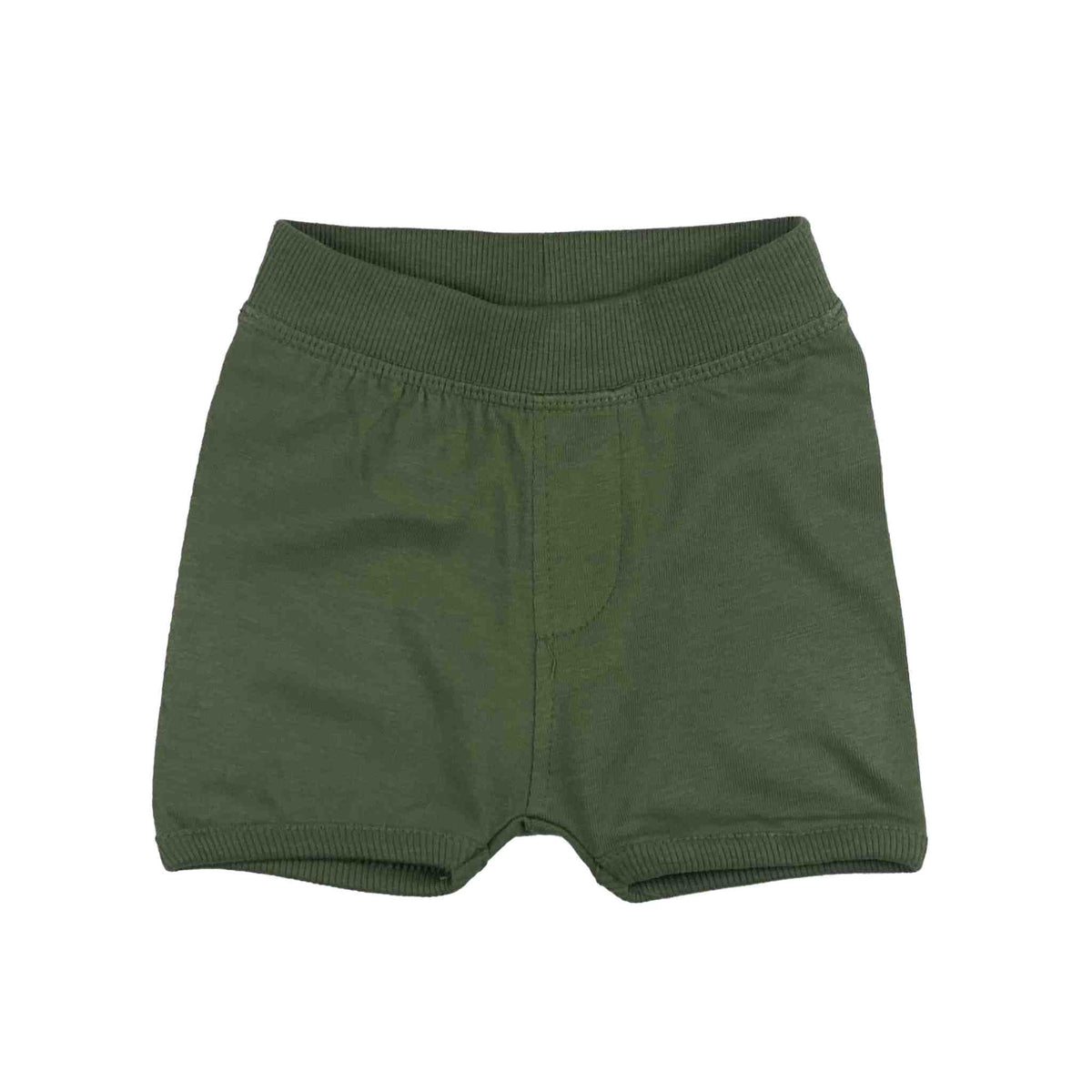 2 Piece Bodysuit & Shorts Set (Green Stripes)