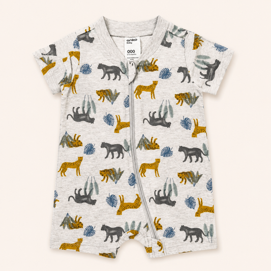 Tiger Grey Romper