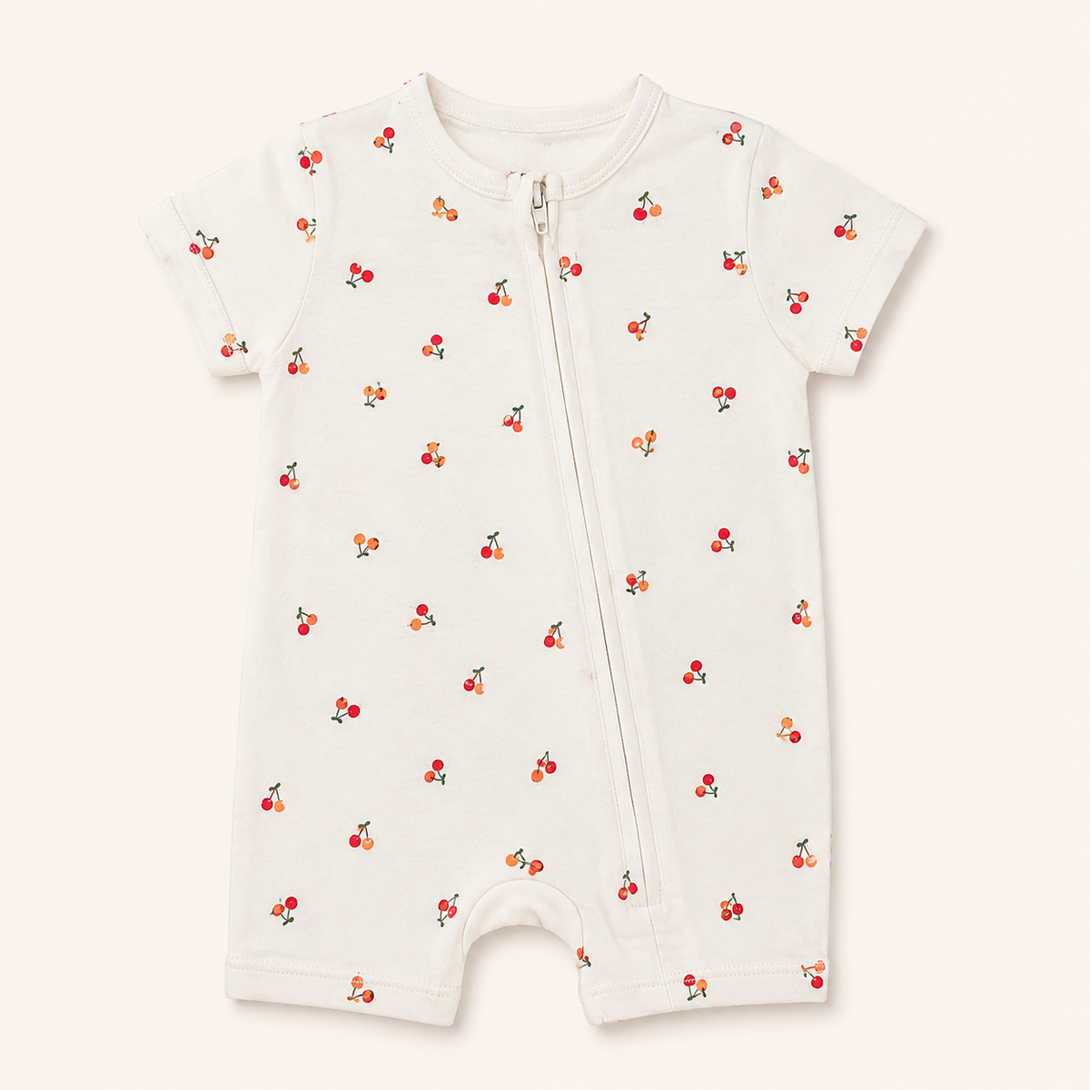 White Cherry Romper