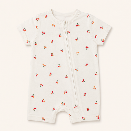 White Cherry Romper