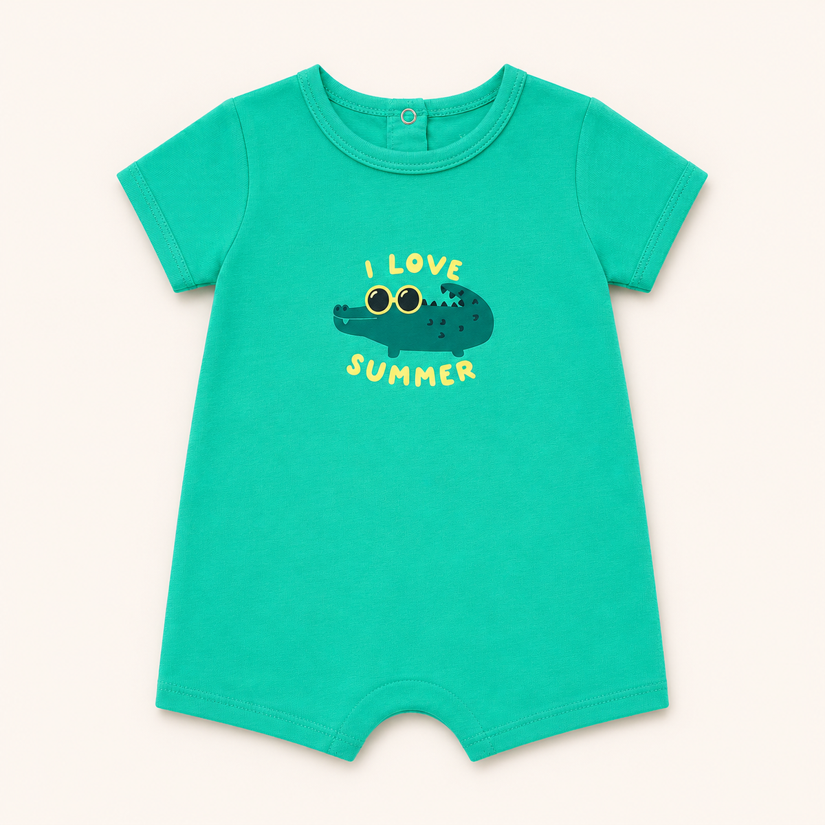 Green Crocodile Romper