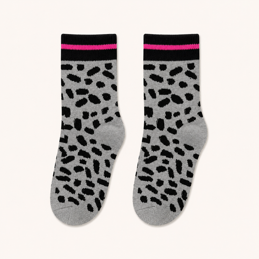 Grey Print Socks
