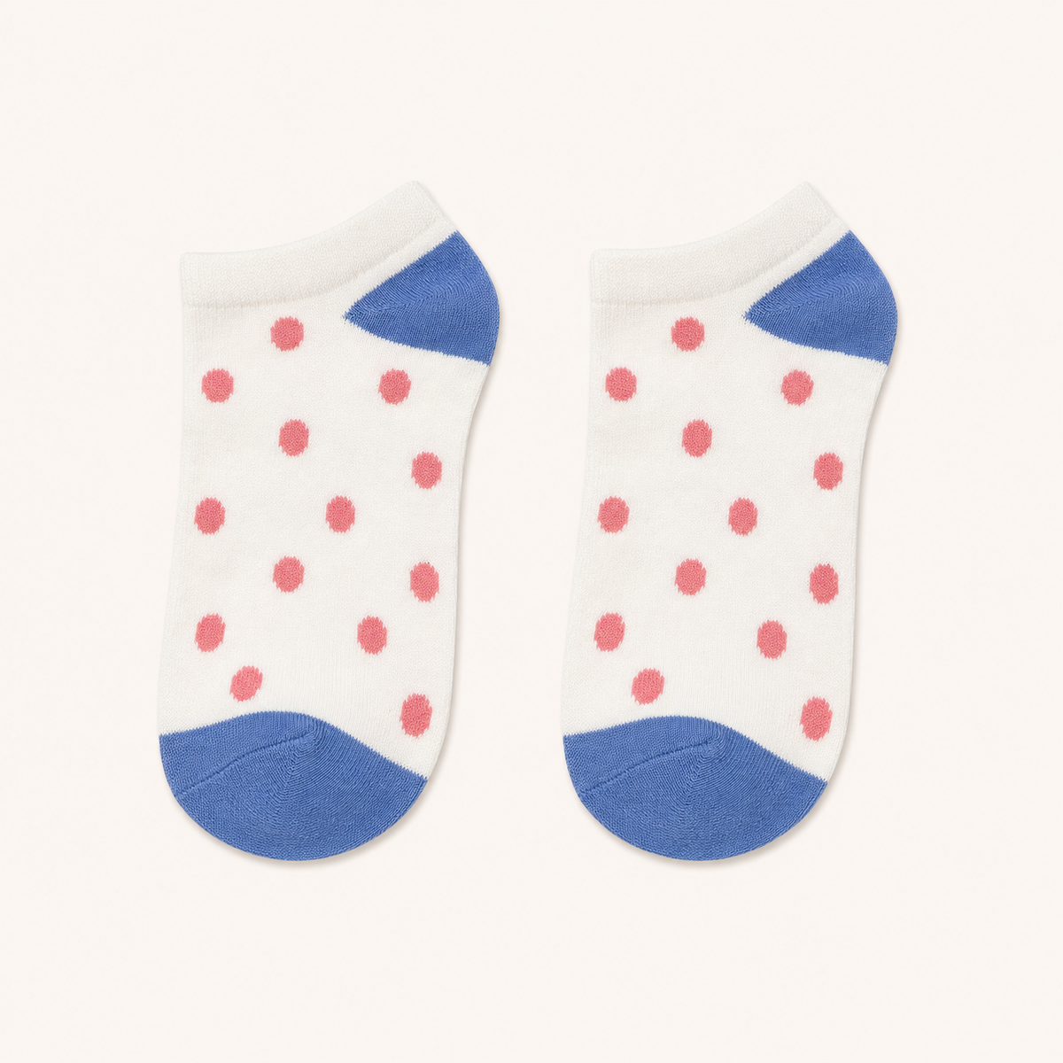 White Polka Socks