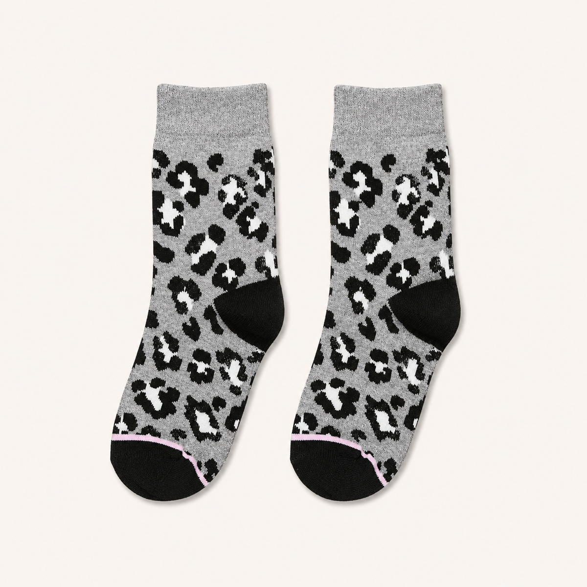 Black Print Socks
