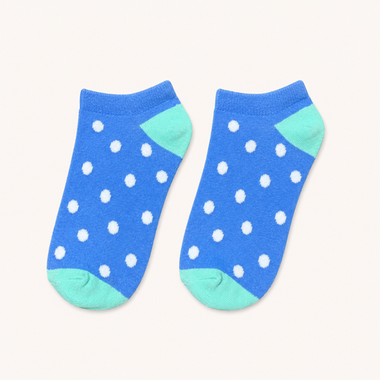Blue Polka Socks