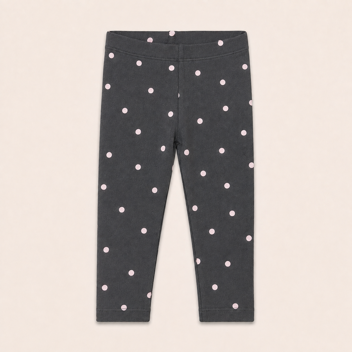Dark Grey Polka Capri