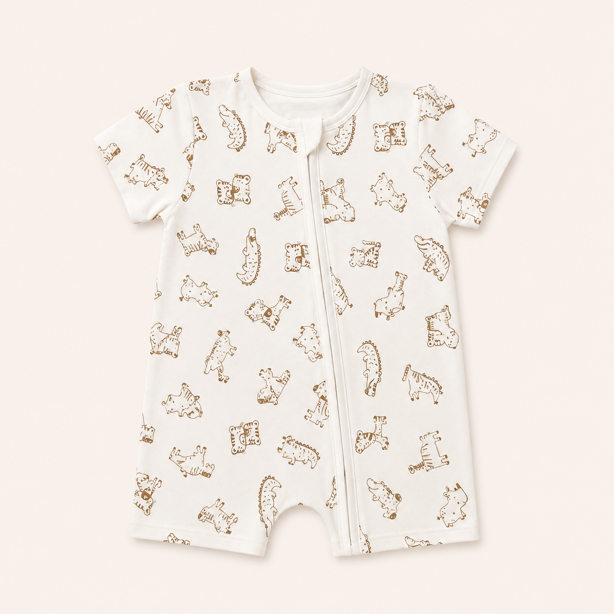 White Animal Romper