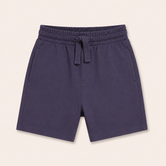 Plain Greyish Blue Shorts