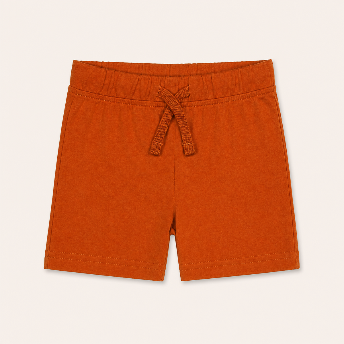 Light Orange Plain Shorts