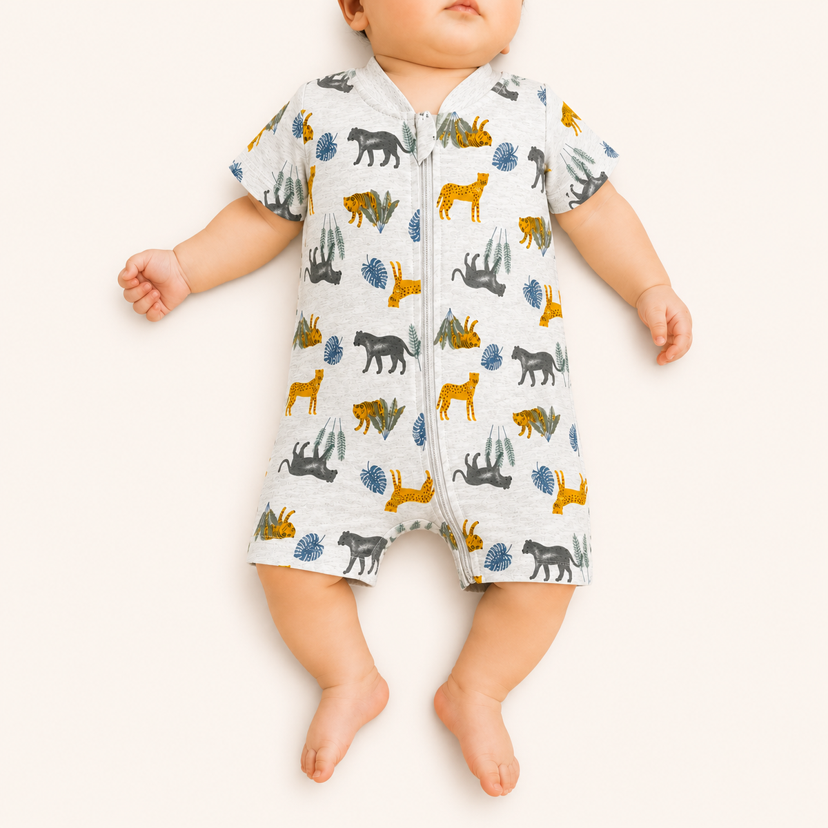 Tiger Grey Romper