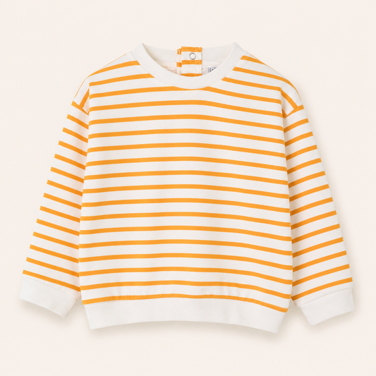 Yellow Striped Sweatshirt