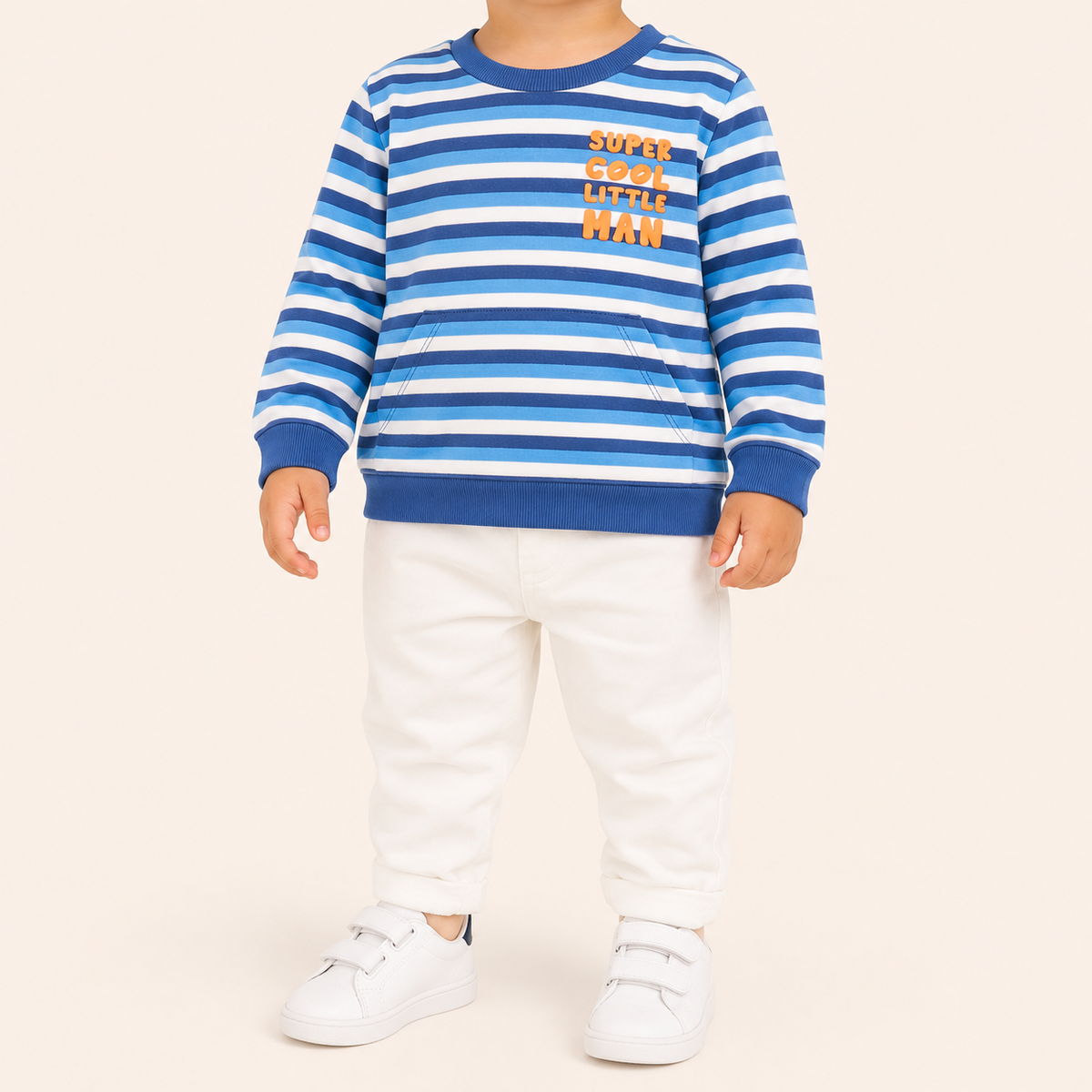 Blue Striped Sweater Sweatshirt