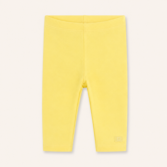 Plain Capri Tights -Lemon