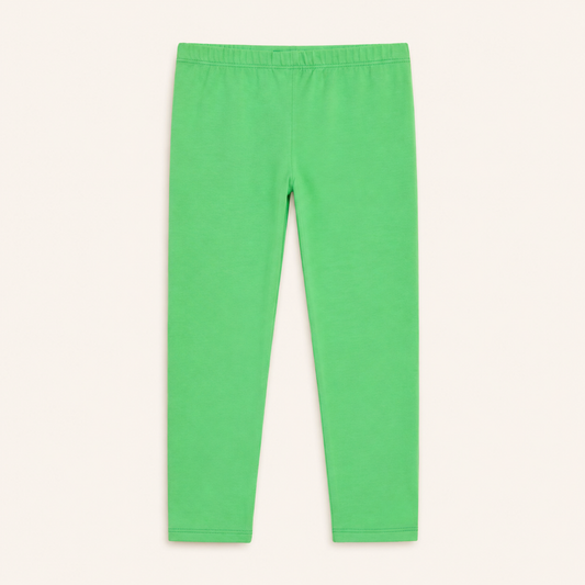 Plain Parrot Green Leggings