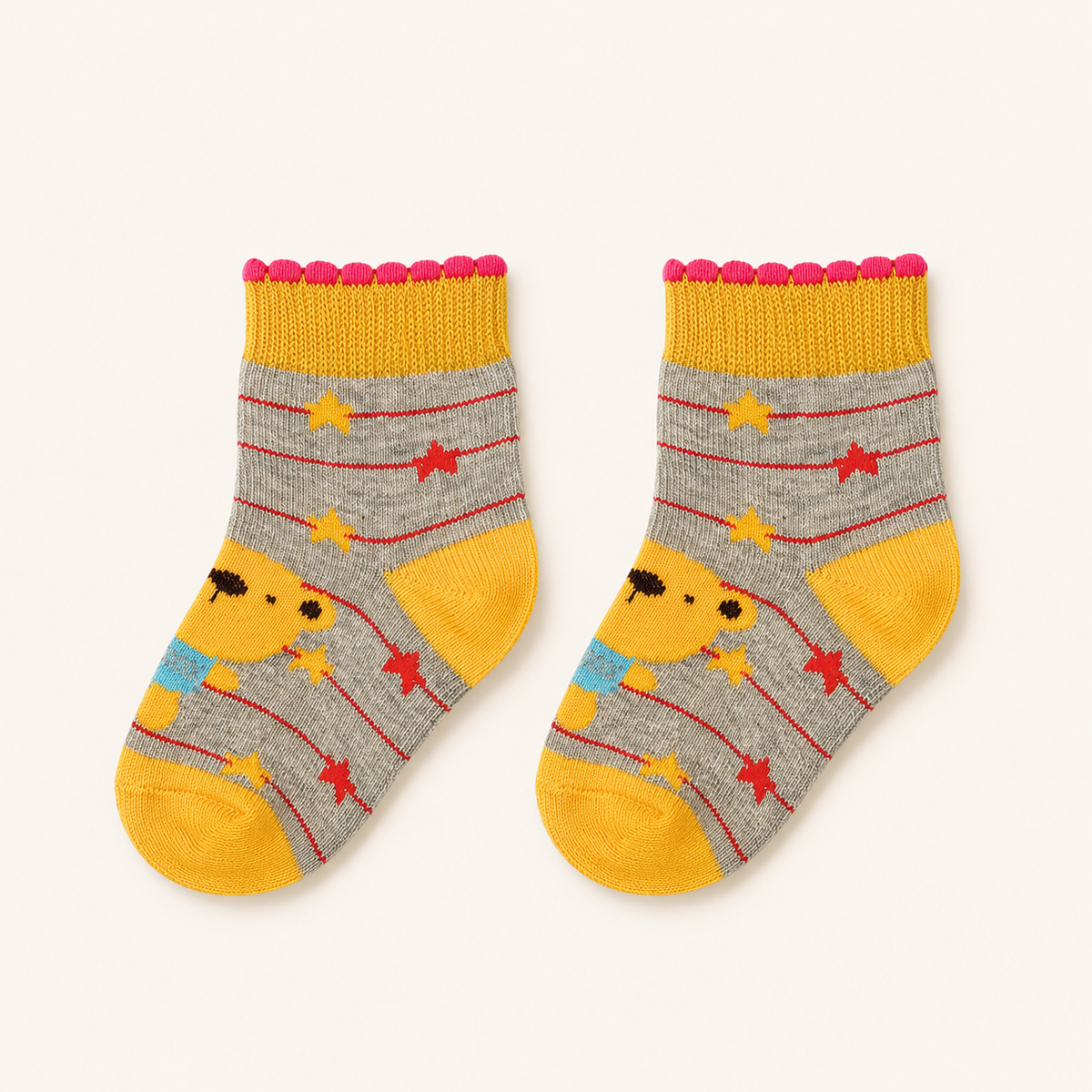 Yellow Bear Socks