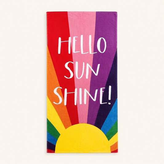 Hello Sunshine Beach Towel