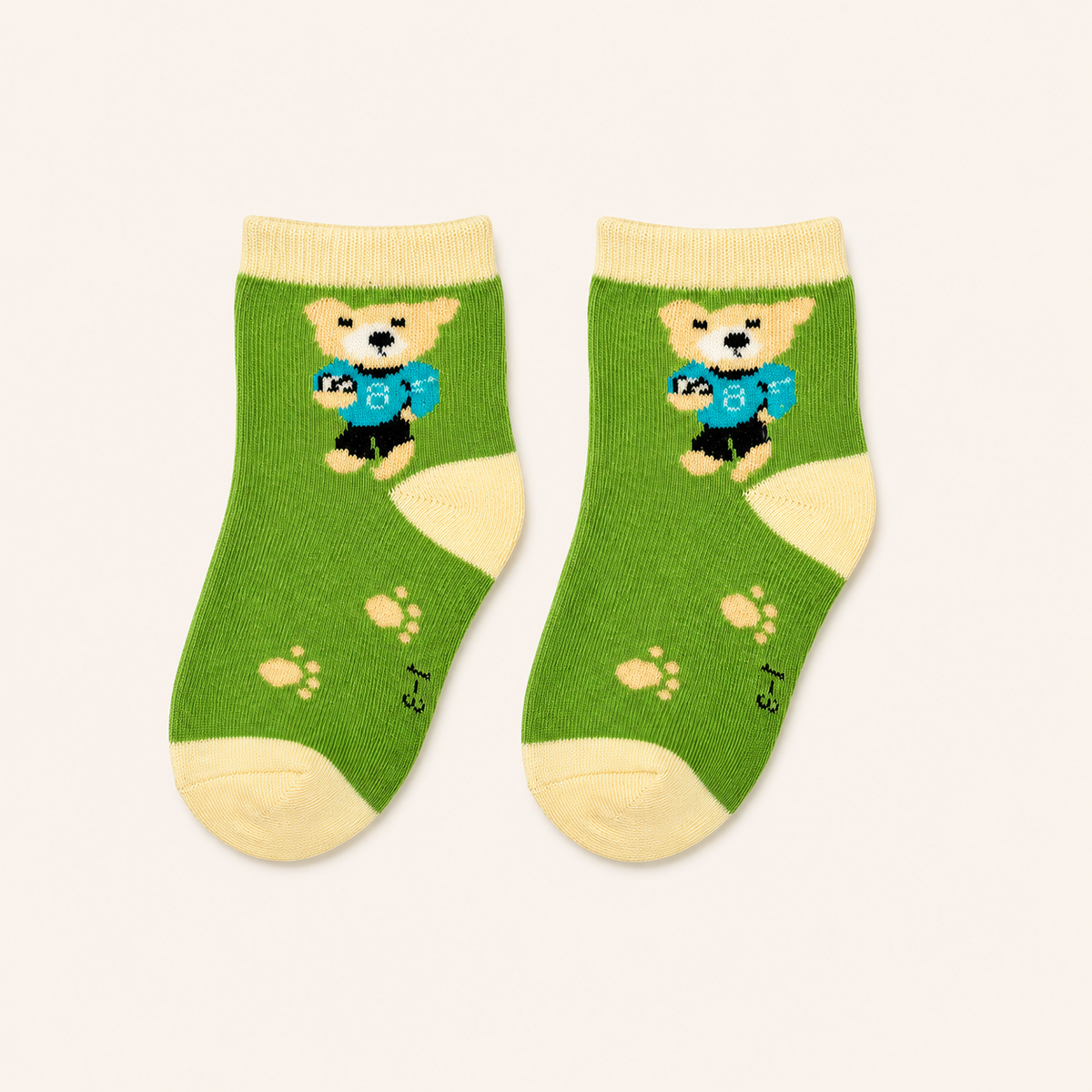 Green Teddy Socks