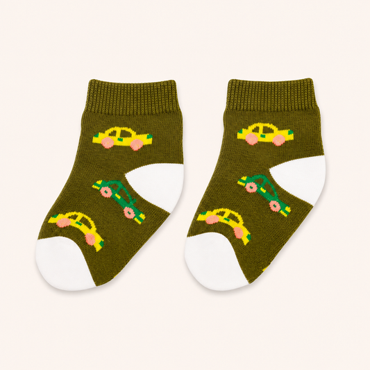 Olive Green Car Socks