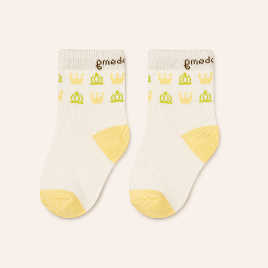 White Print Socks