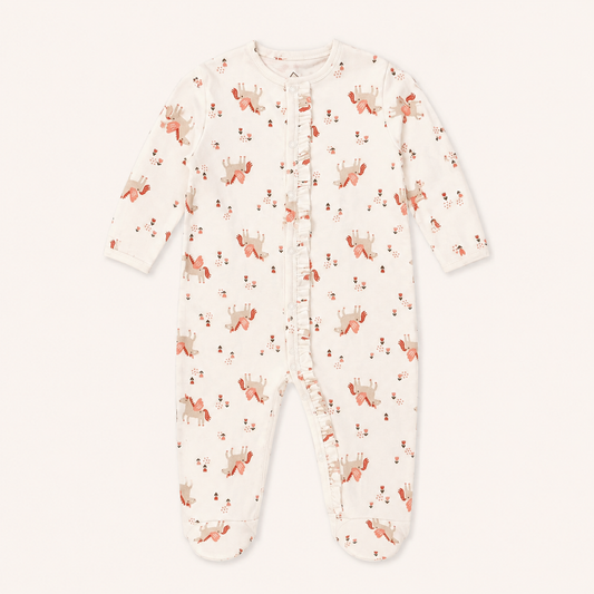 White Pink Uniorn Romper