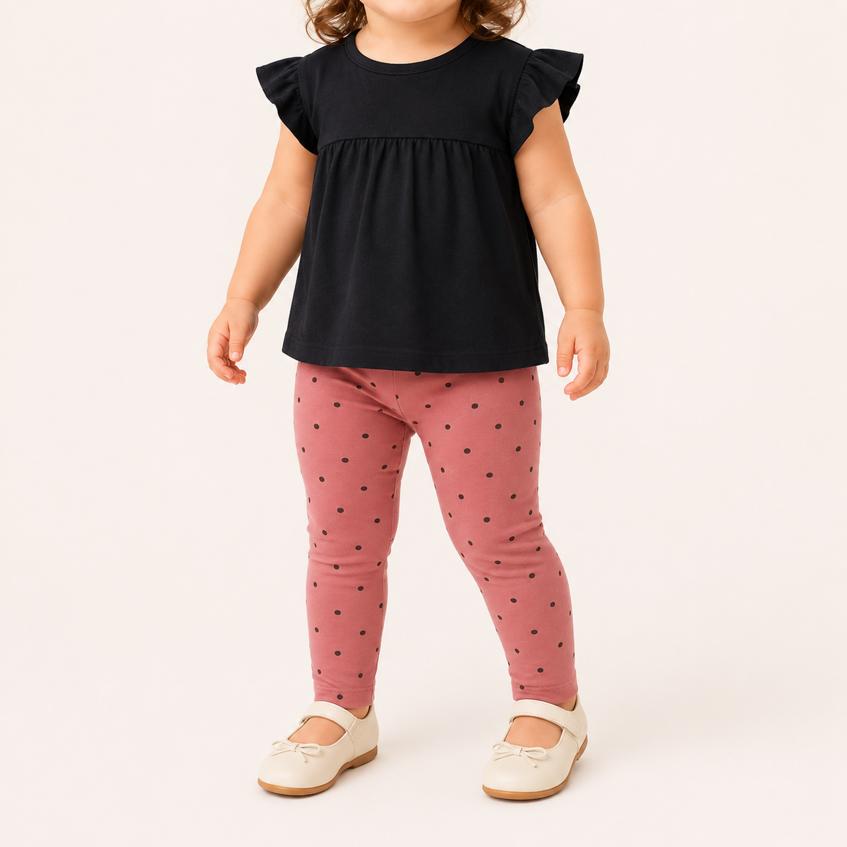 Peach Polka Legging