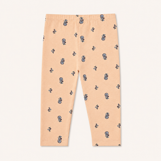 Peach Floral Legging