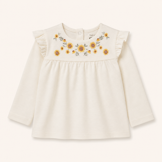Embroided Flower Top