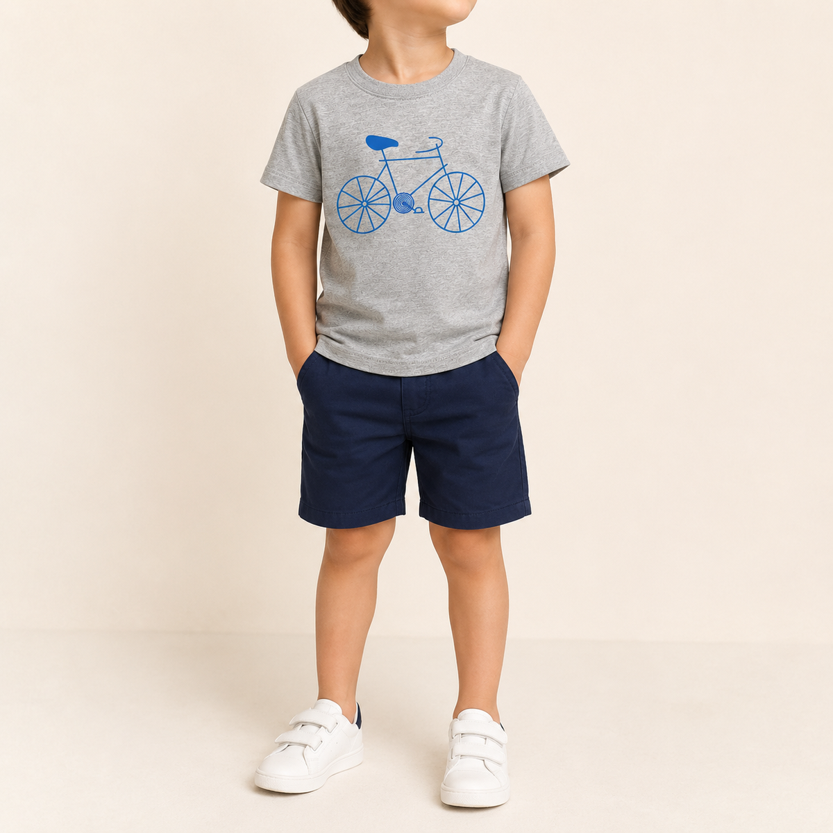 Grey Bicycle T-Shirt