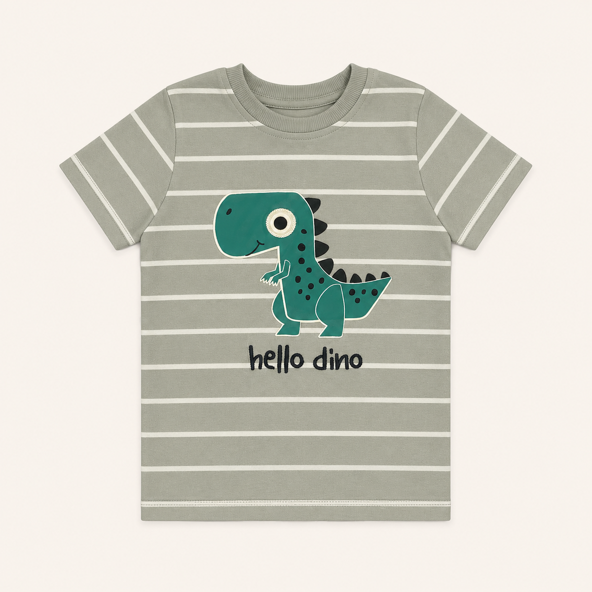 Hello Dino Half Sleeves T-Shirt