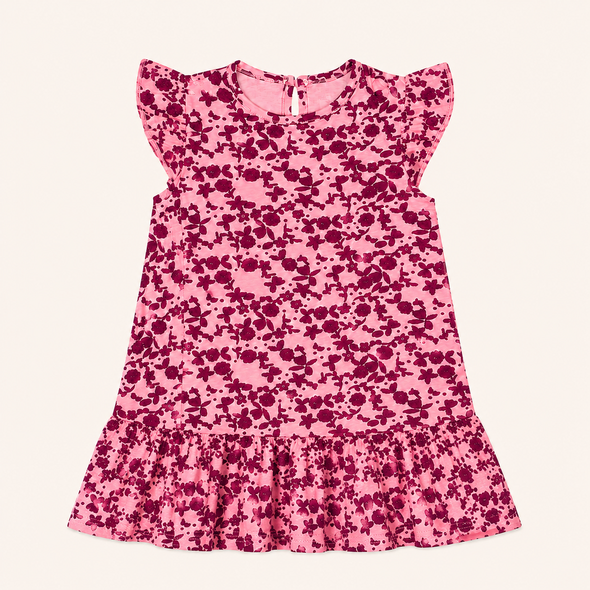 Purple Floral Frock