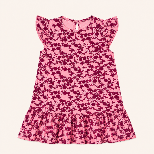 Purple Floral Frock