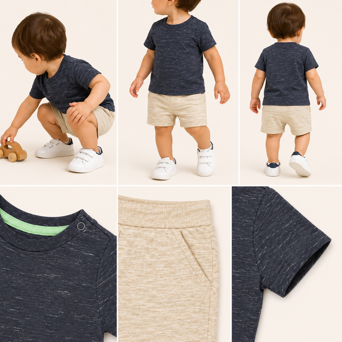 Plain Shirt & Short Set