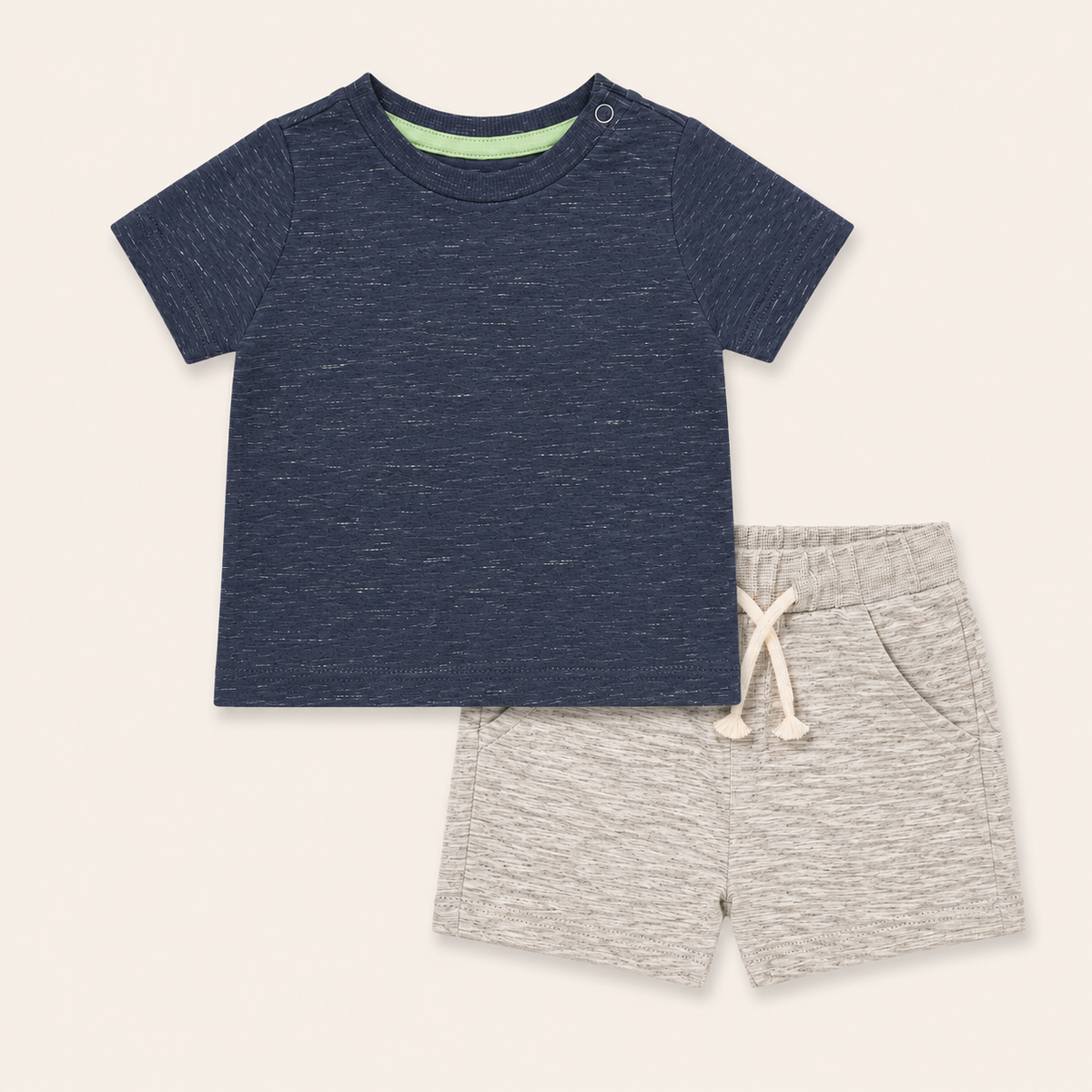 Plain Shirt & Short Set