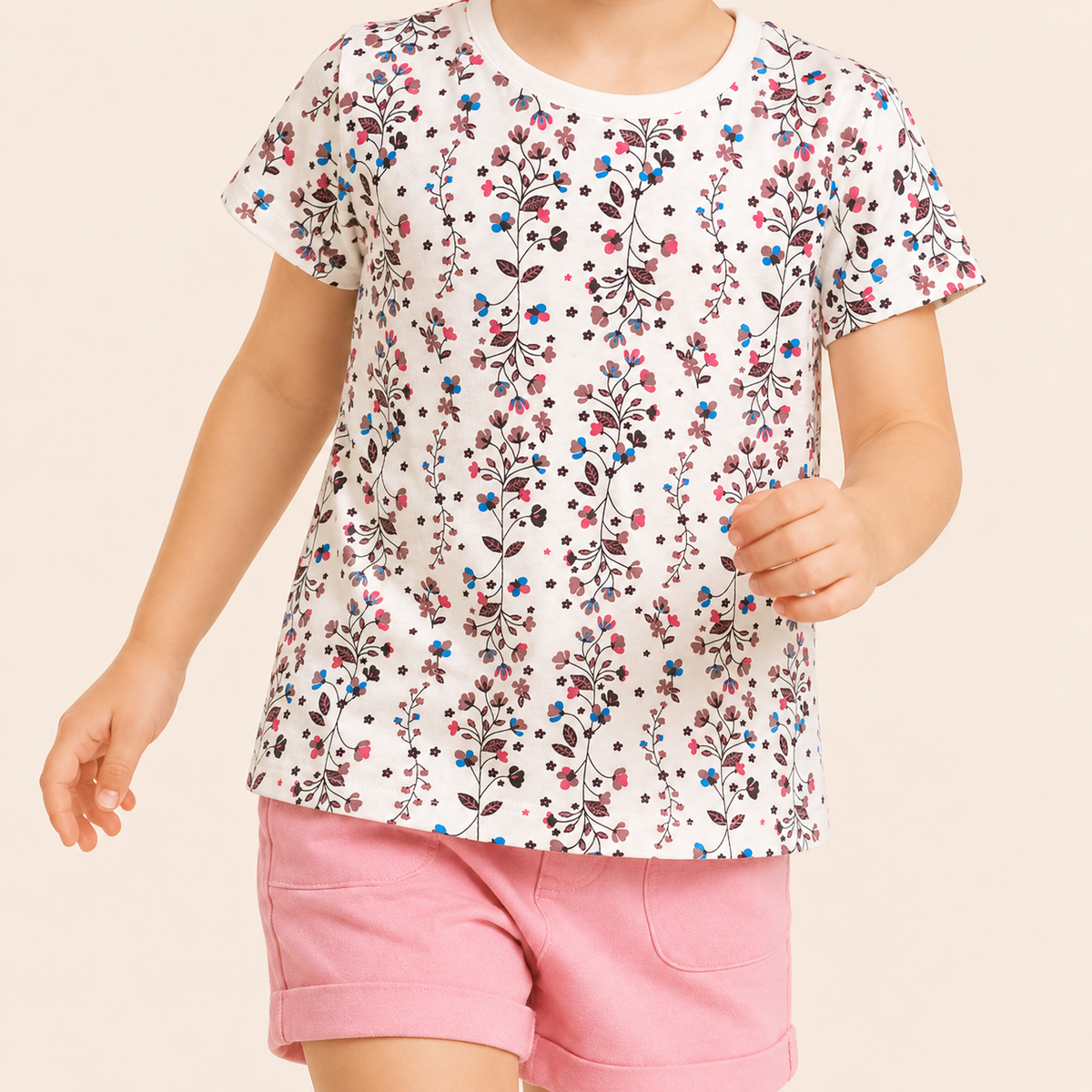 White Floral T-Shirt