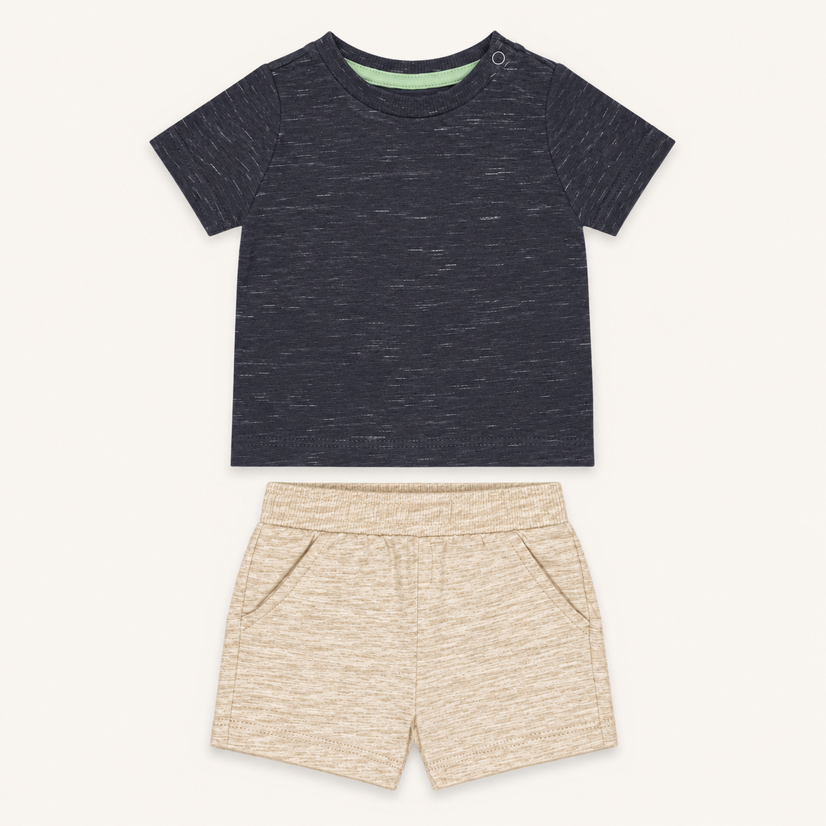 Plain Shirt & Short Set