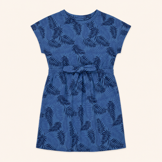 Blue Leaves Frock