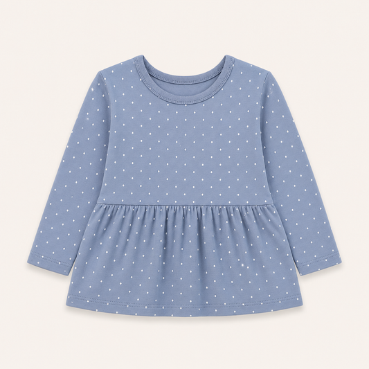 Polka Dot Frock-Blue