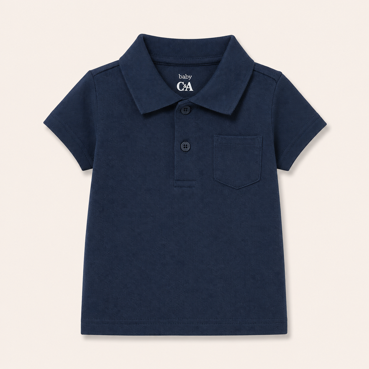 Plain Navy Blue Polo (1 Pc)