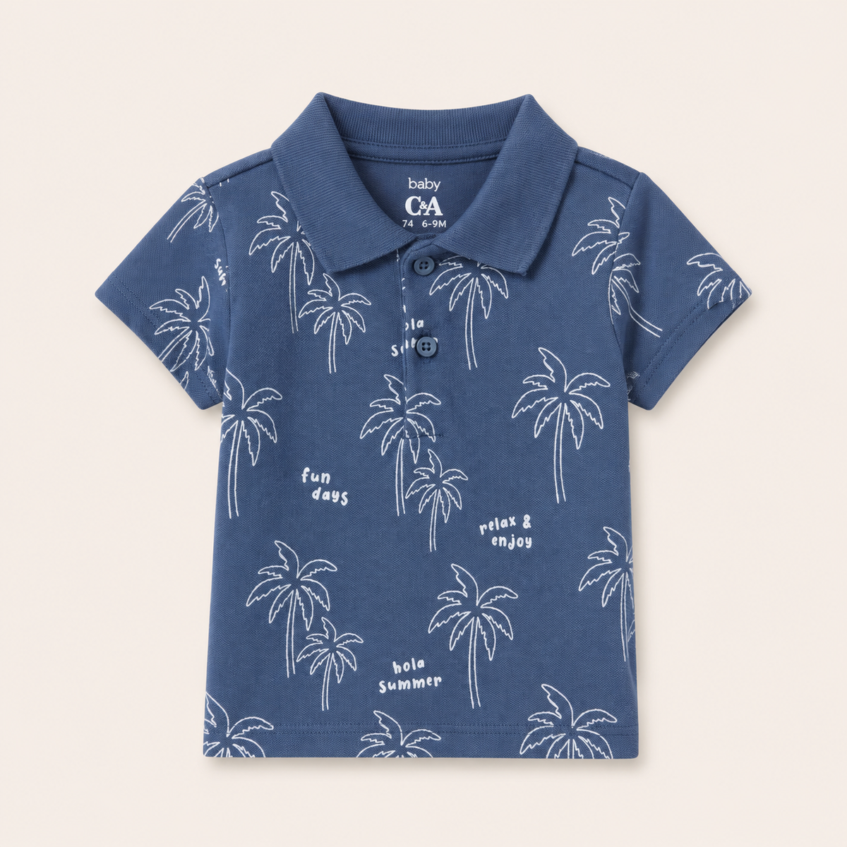 Blue Palm Polo