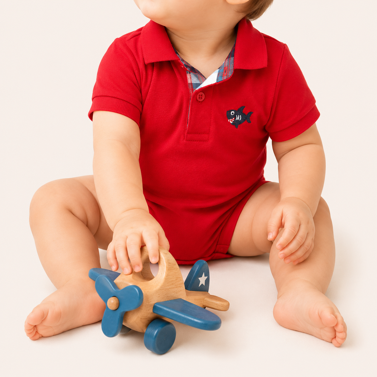 Shark Edition Collared Bodysuit