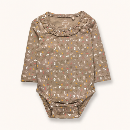 Dark Beige Fullsleeves Bodysuit
