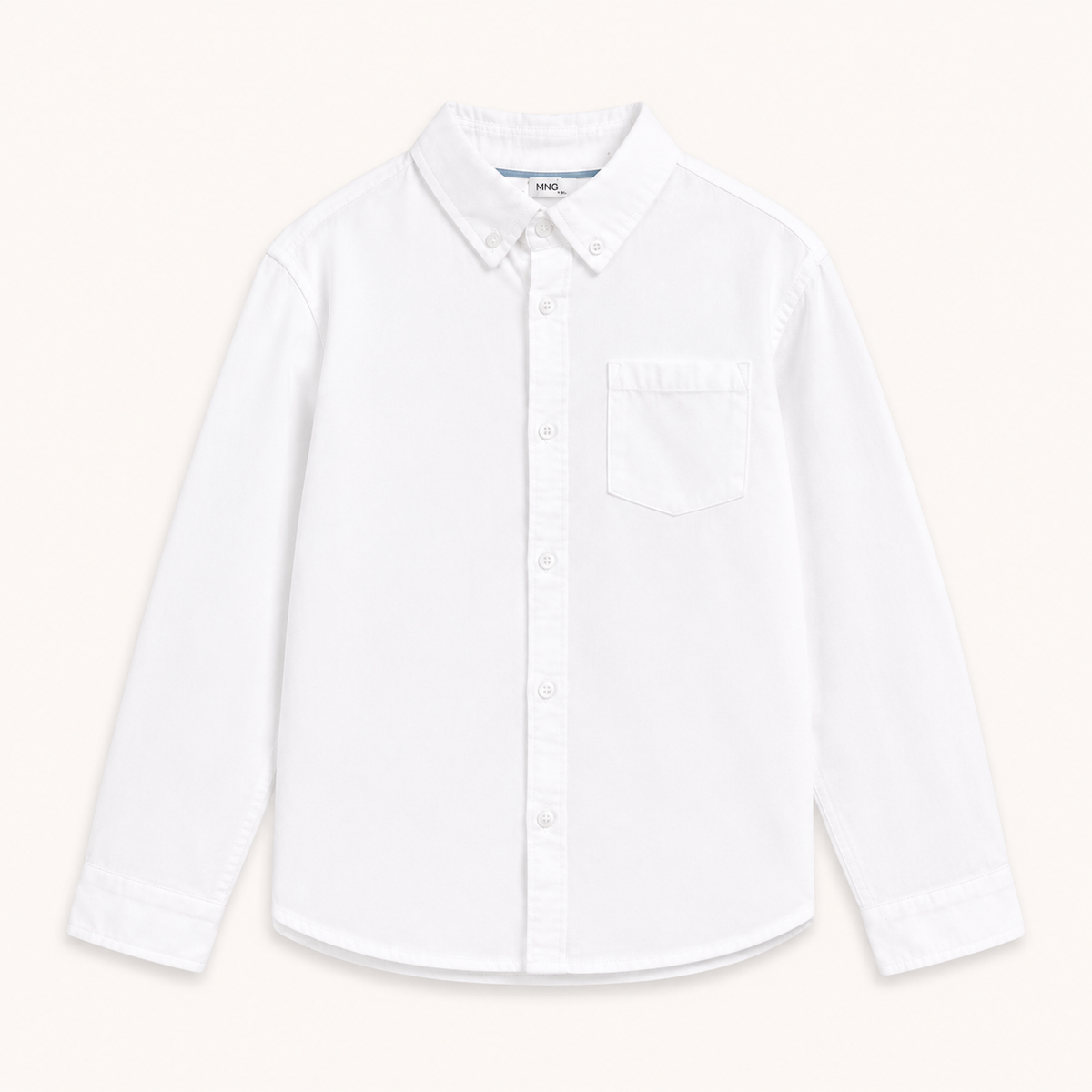 Mango White Cotton Shirt