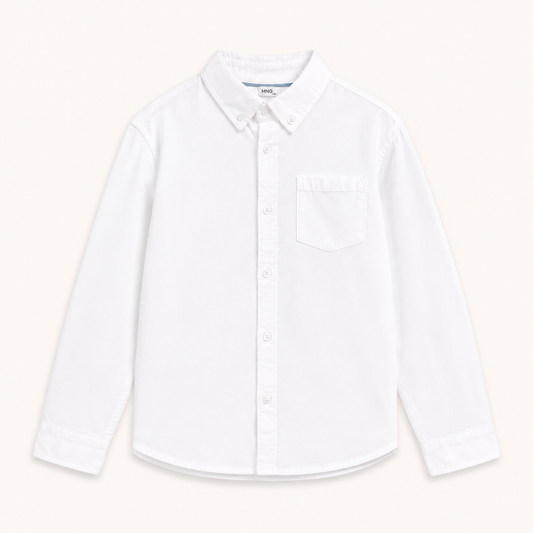 Mango White Cotton Shirt