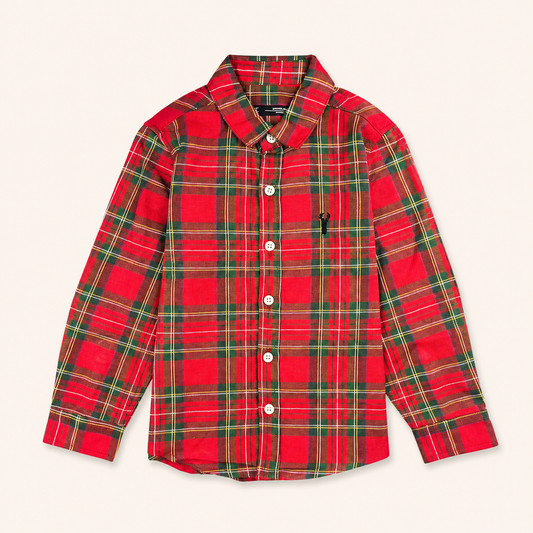 Red Checkered Dress Shirt