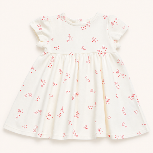 M&S White Chick Frock